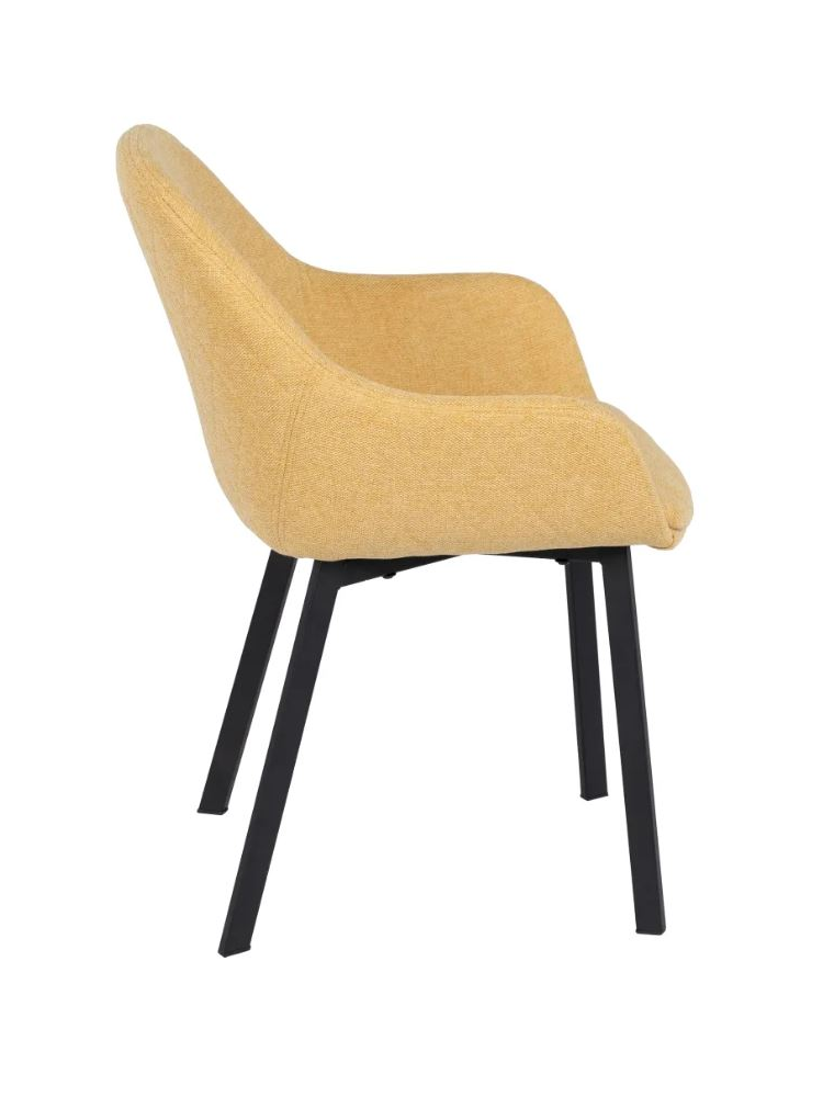 Silla TABATHA mostaza tela