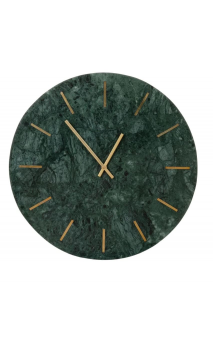 Reloj pared 41x41 cms mármol verde