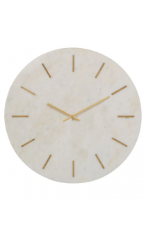 Reloj pared 41x41 cms mármol blanco