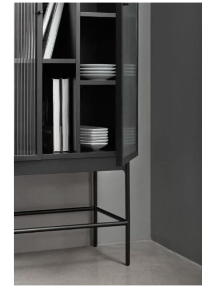 Mueble auxiliar 70x40x140.5 BLUR negro