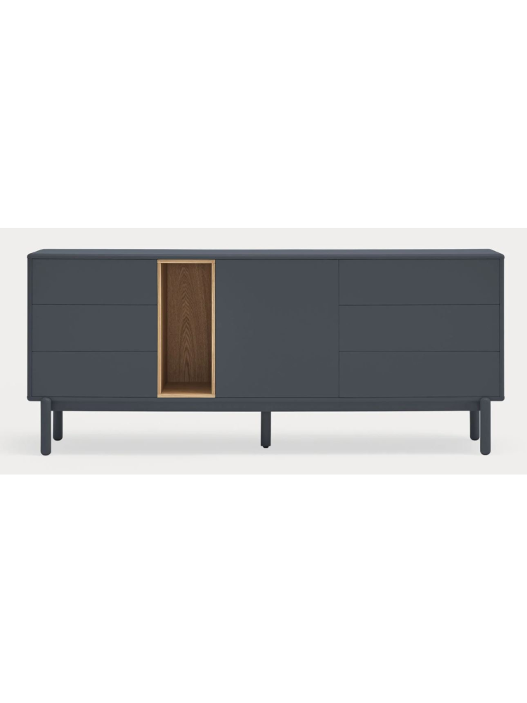 Aparador 180x40x76 CORVO Gris perla/Roble Aparador 180x40x76 CORVO Gris perla/Roble