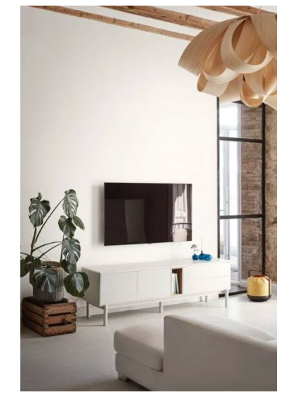 Mueble TV 140x40x56 CORVO Blanco/Roble