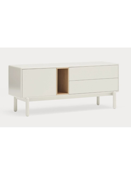 Mueble TV 140x40x56 CORVO Blanco/Roble