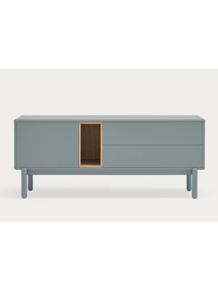 Mueble TV 140x40x56 CORVO Blanco/Roble