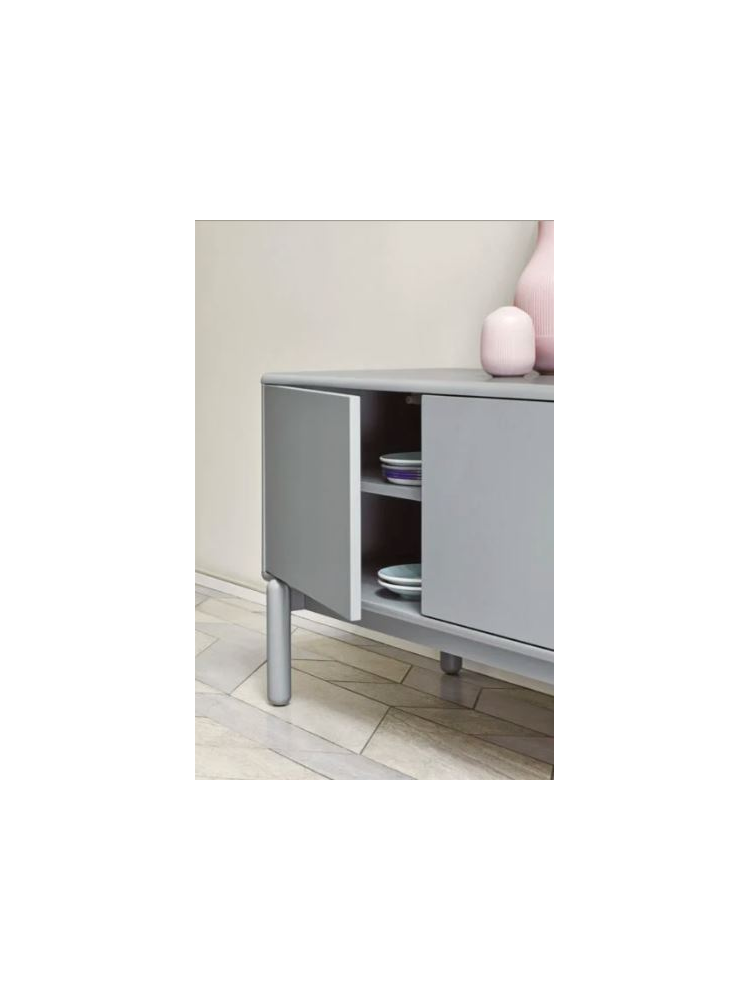 Mueble TV 140x40x56 CORVO Blanco/Roble