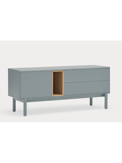 Mueble TV 140x40x56 CORVO Blanco/Roble