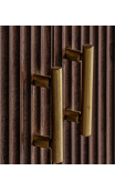 Mueble T.V. MAXIME 200x42x62cms marrón/oro
