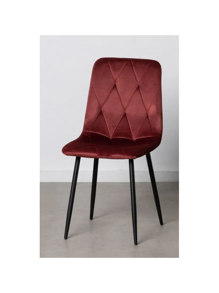 Silla MARTHA terciopelo vino