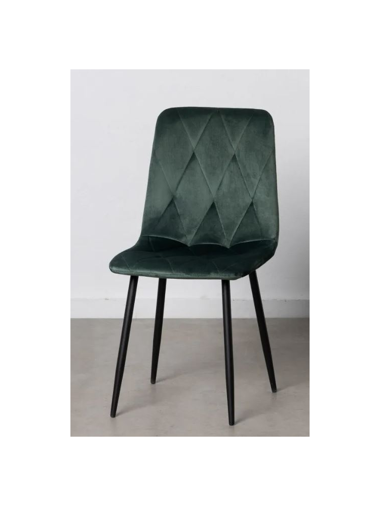 Silla MARTHA terciopelo verde