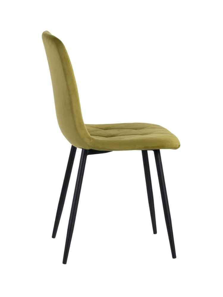 Silla MARTHA terciopelo verde oliva