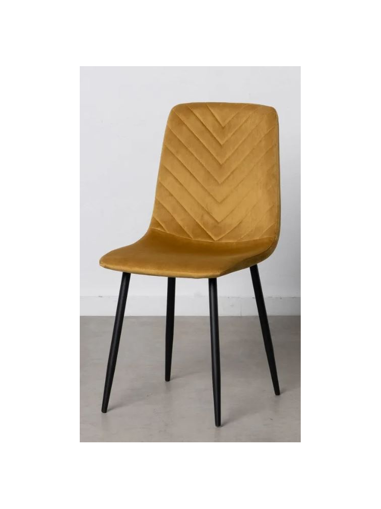 Silla BECK terciopelo dorado