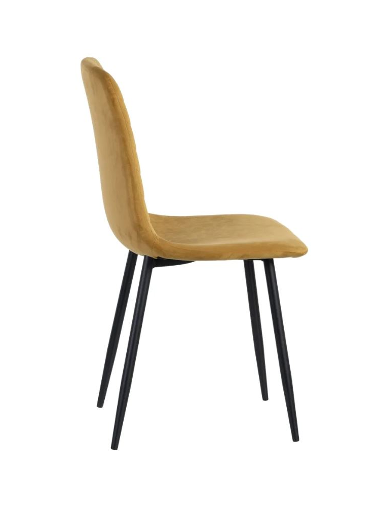Silla BECK terciopelo dorado