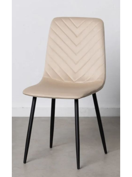 Silla BECK terciopelo beige