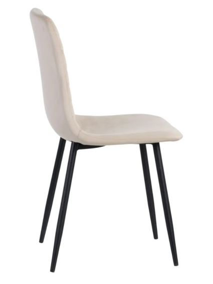 Silla BECK terciopelo beige