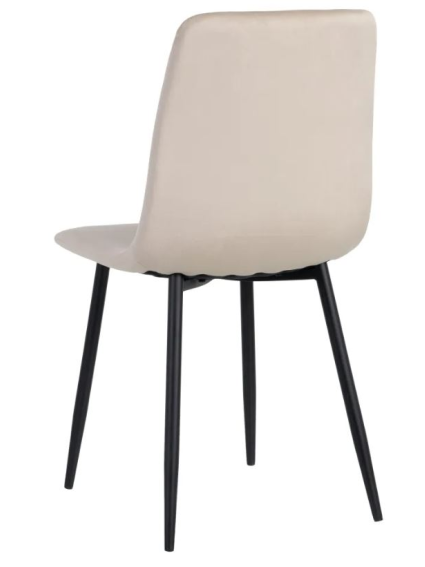 Silla BECK terciopelo beige