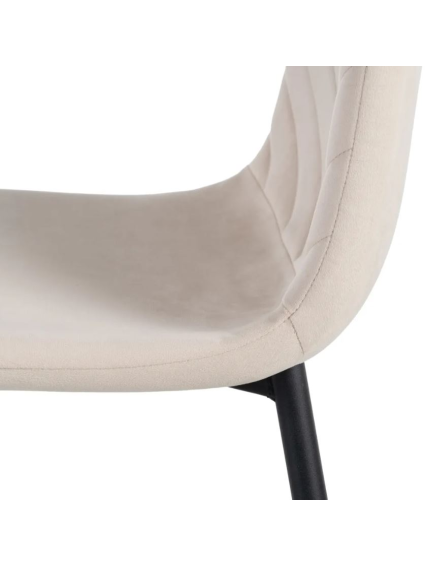 Silla BECK terciopelo beige