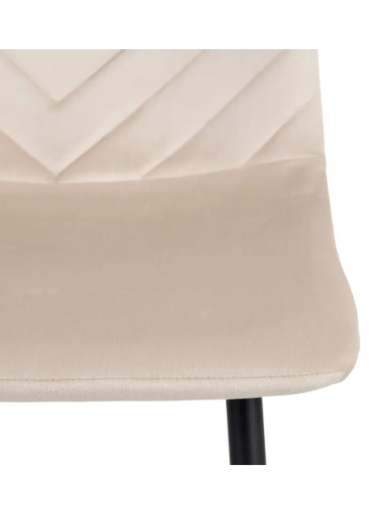 Silla BECK terciopelo beige