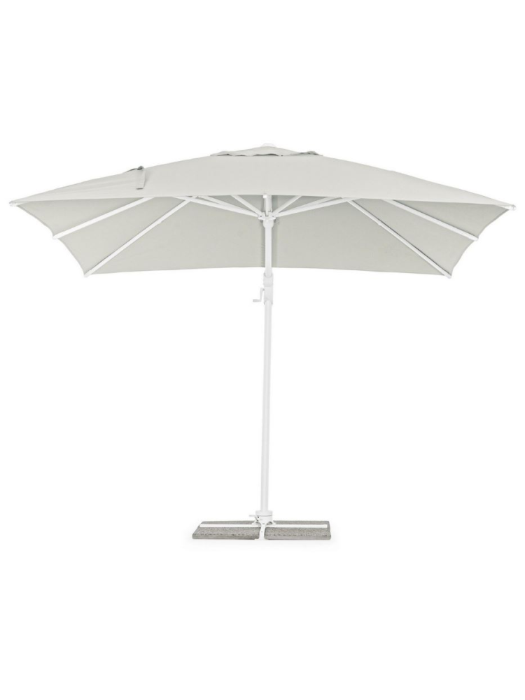 Sombrilla EXCÉNTR EDEN 300X300cms  BLANCA-NAT