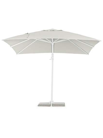 Sombrilla EXCÉNTR EDEN 300X300cms  BLANCA-NAT