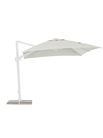 Sombrilla EXCÉNTR EDEN 300X300cms  BLANCA-NAT