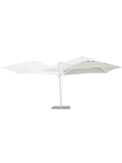 Sombrilla EXCÉNTR EDEN 300X300cms  BLANCA-NAT