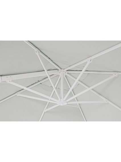 Sombrilla EXCÉNTR EDEN 300X300cms  BLANCA-NAT