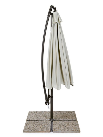Sombrilla  EXCÉNTRICA TEXAS 300cms  NATURAL