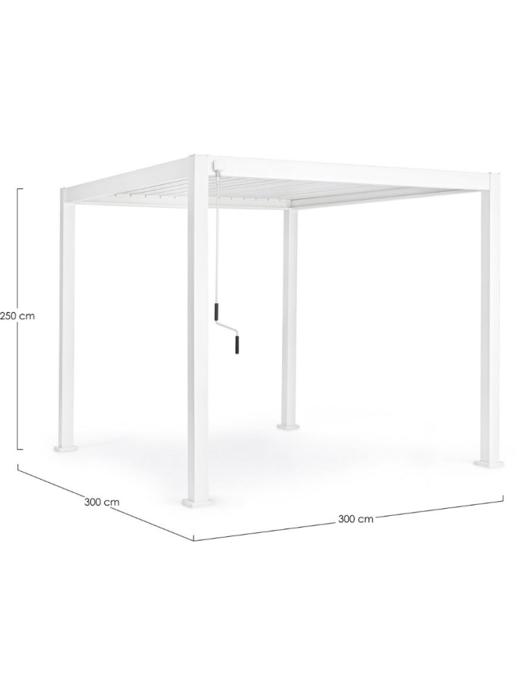 Pérgola OCEAN 300X300cms BLANCO