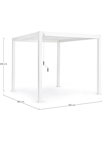 Pérgola OCEAN 300X300cms BLANCO