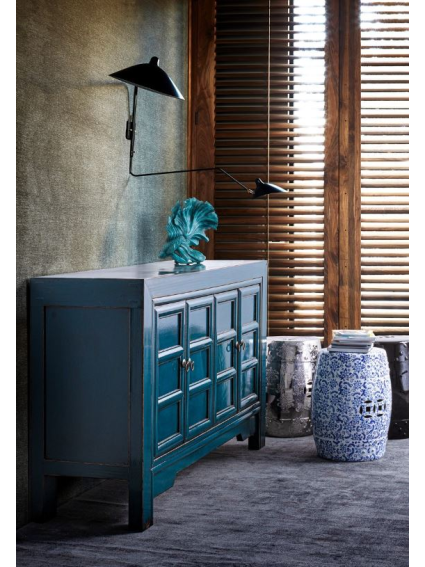 Aparador 133x40x82cms JIN azul