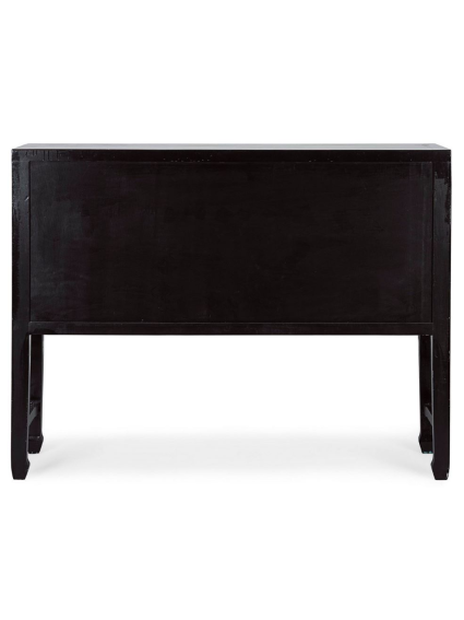 Consola 137x35x107cms JIN 4 puertas y 5 cajones negro