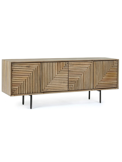 Mueble TV 140x32.5x53cms DARSEY madera de mango