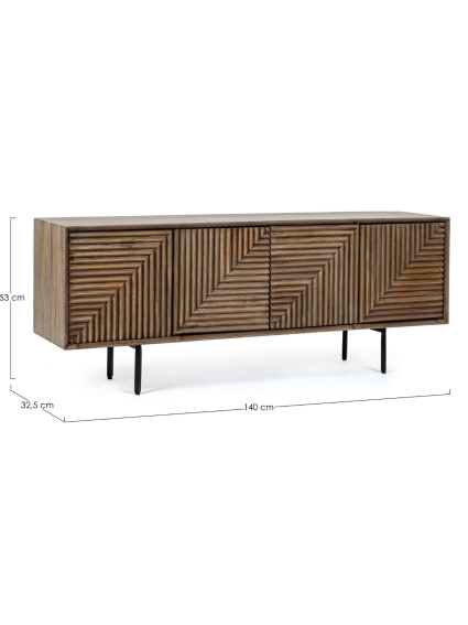 Mueble TV 140x32.5x53cms DARSEY madera de mango