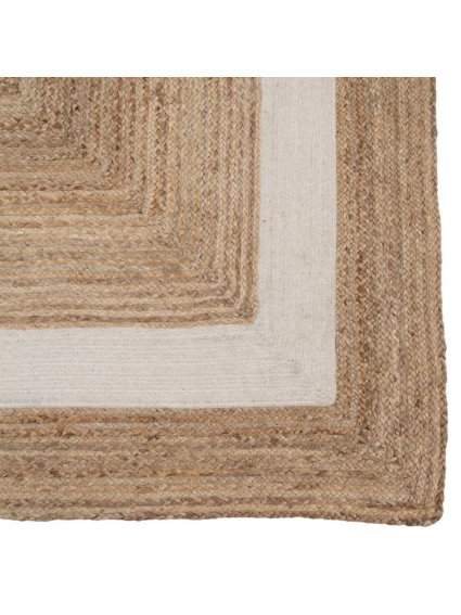 Alfombra 2900x200cms natural yute blanco