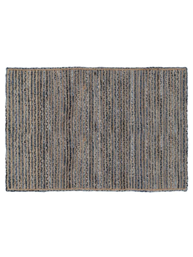 Alfombra 230x160cms yute azul