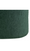 Puf 45x45cms poliester/acrílico verde oscuro