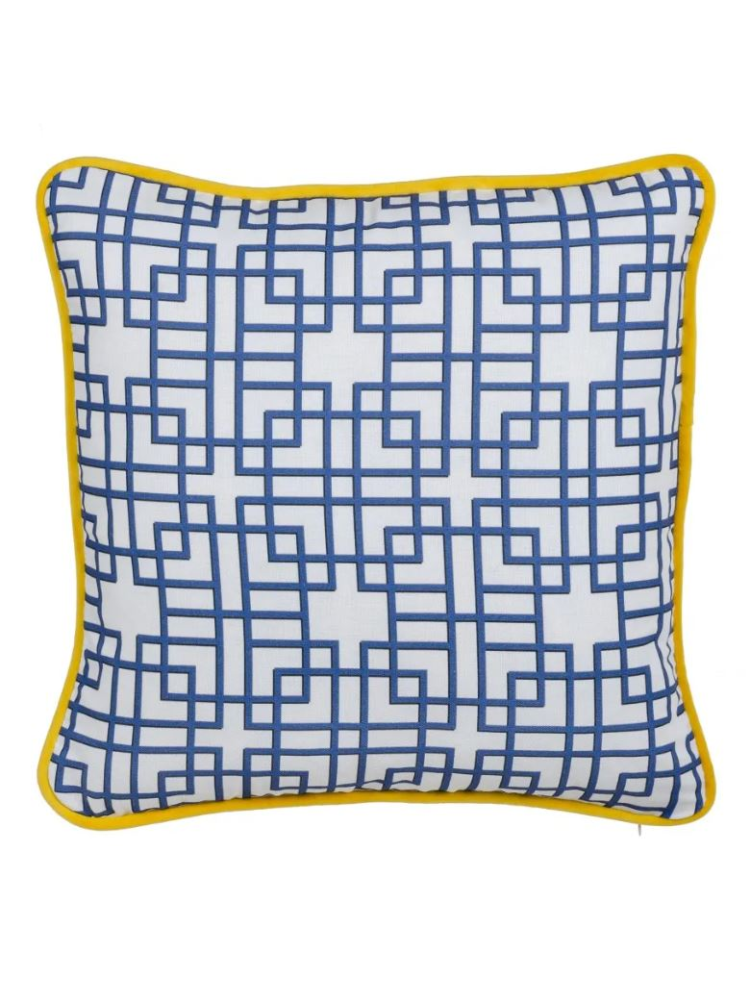 Cojín 45x45cms algodón azul Cojín 45x45cms algodón azul