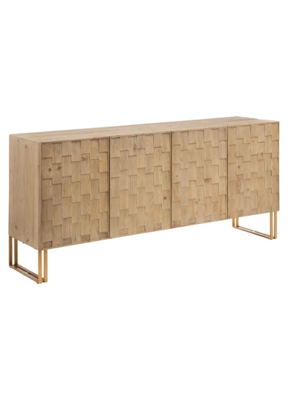 Aparador 180x45x84 cms madera hierro