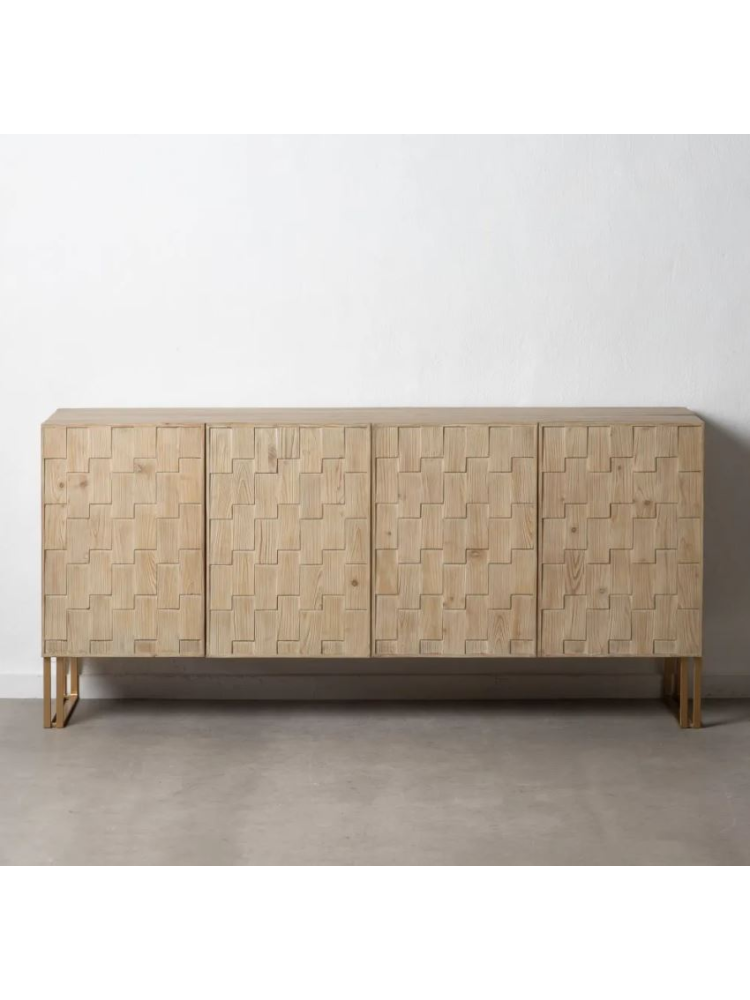 Aparador 180x45x84 cms madera hierro