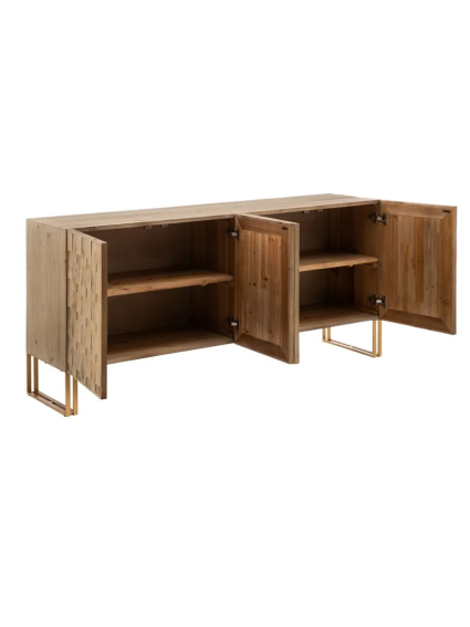 Aparador 180x45x84 cms madera hierro