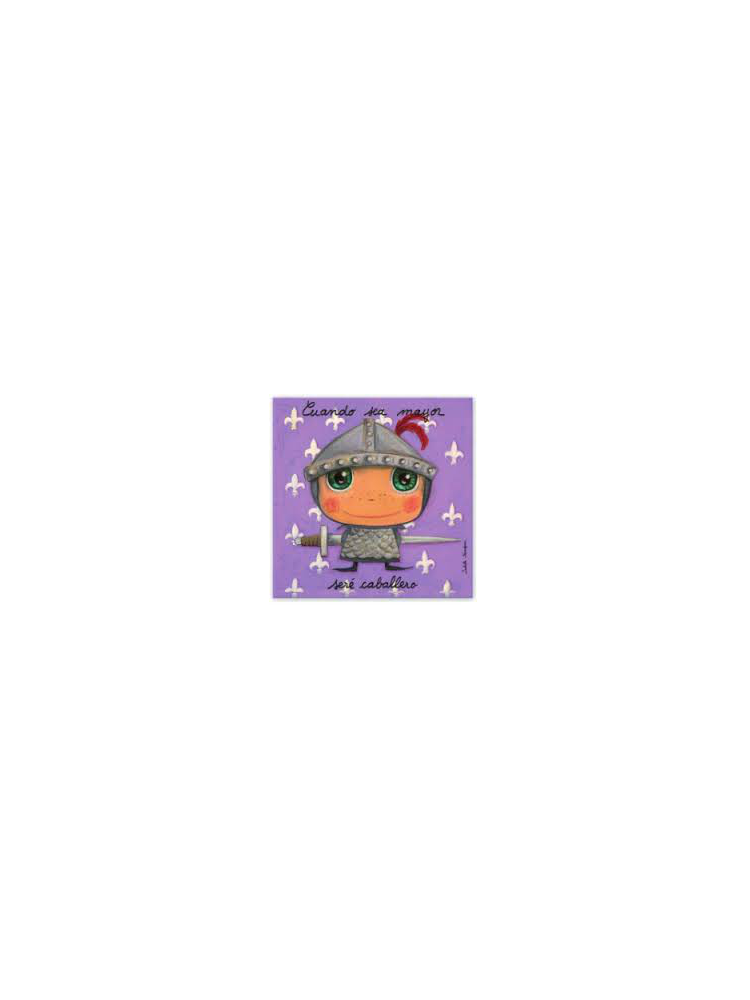 Cuadro Caballero morado Cuadro Caballero morado