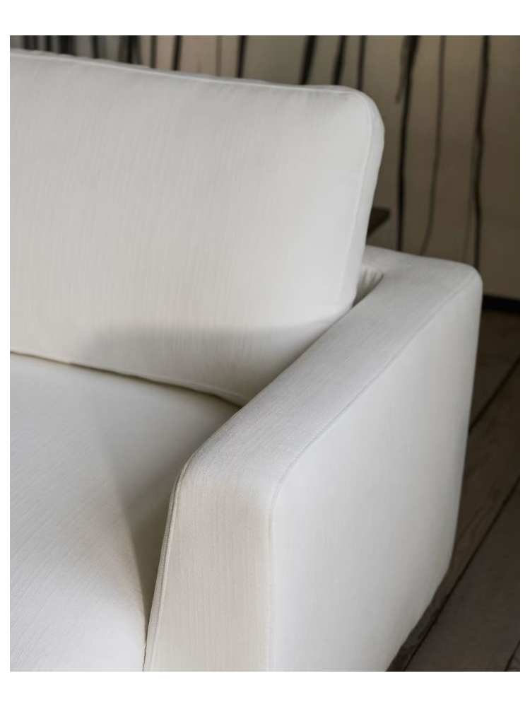 Sofá 300x193x87 cms TOLÓN chaise longue derecha blanco