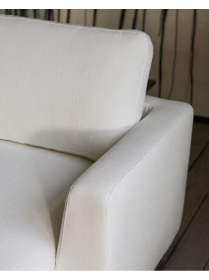 Sofá 300x193x87 cms TOLÓN chaise longue derecha blanco