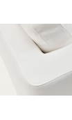 Sofá 300x193x87 cms TOLÓN chaise longue derecha blanco