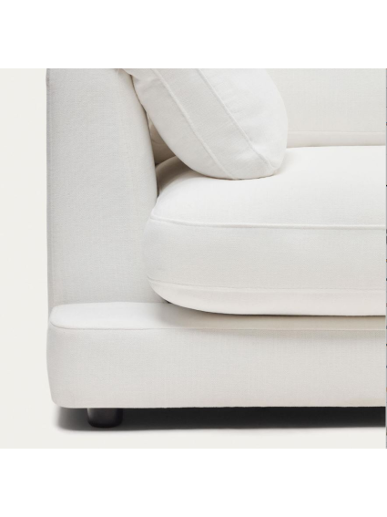 Sofá 300x193x87 cms TOLÓN chaise longue derecha blanco