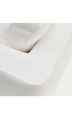 Sofá 210x193x87 cms TOLÓN blanco doble chaise longue