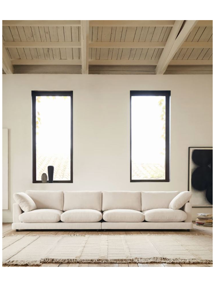 Sofá 210x193x87 cms TOLÓN beige doble chaise longue