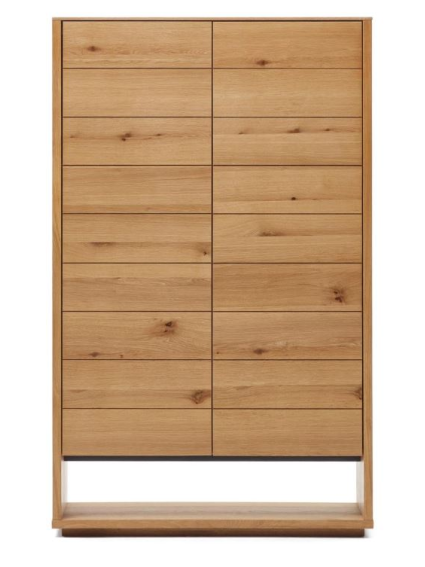 Aparador alto 100x40x163.5 cms LEMIN chapa roble naural