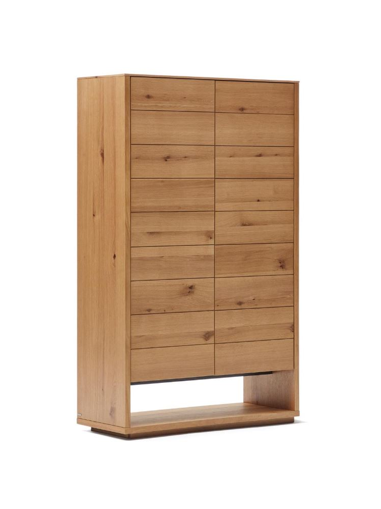 Aparador alto 100x40x163.5 cms LEMIN chapa roble naural