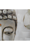 Cuadro Buda piedra naranja 60 x120 cm